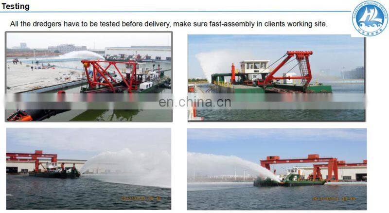Highling Manufacturer River Cutter Suction Dredger (Solid Sand Capcity 160m3/h,Depth 8 m)