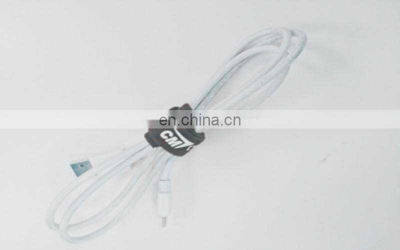 Manufacturer custom Self locking adjustable hook loop nylon cable tie with label