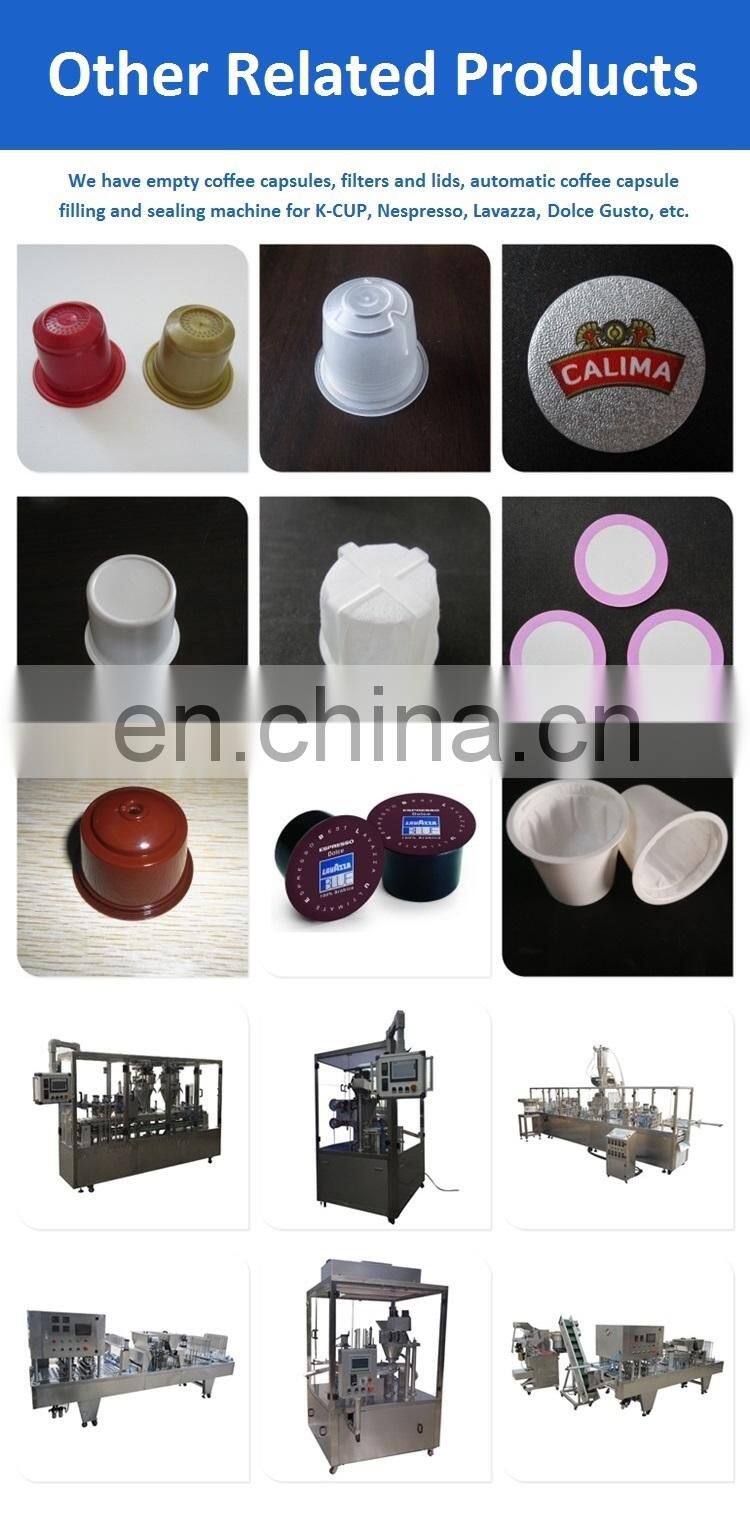 Automatic plastic cup sealing machine,coffee capsule filling and packing machinery