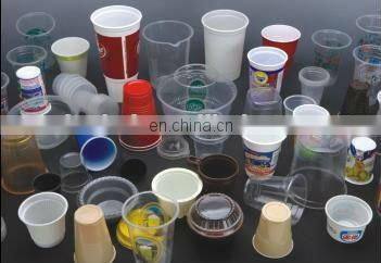 2016 HAS VIDEO CK660 Disposable plastic cup making machine Price for thermoforming Juice water Cup