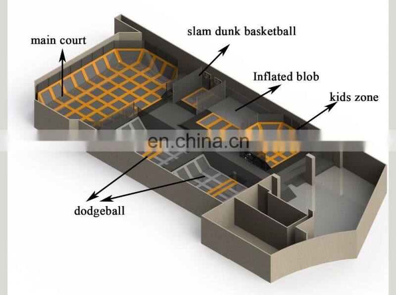 hot item spaceball trampoline with dodgeball foam pit