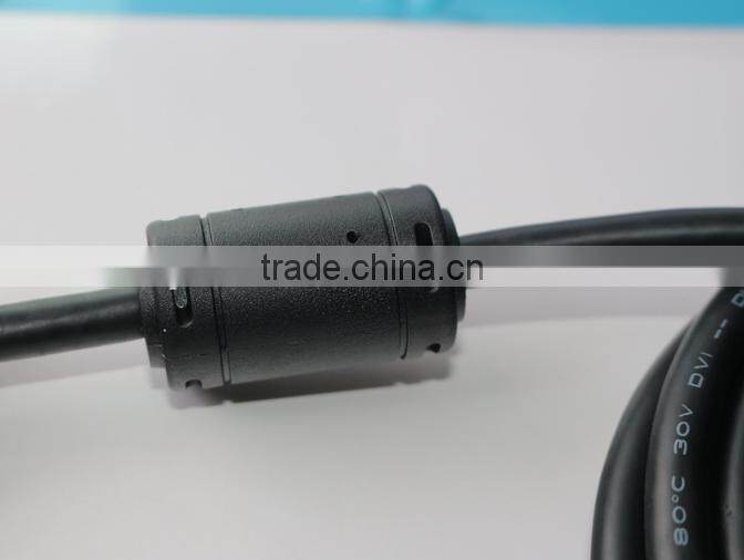 PCER 18+1 MALE TO MALE DVI CABLE FOR COMPUTER/TV with magnetic rings