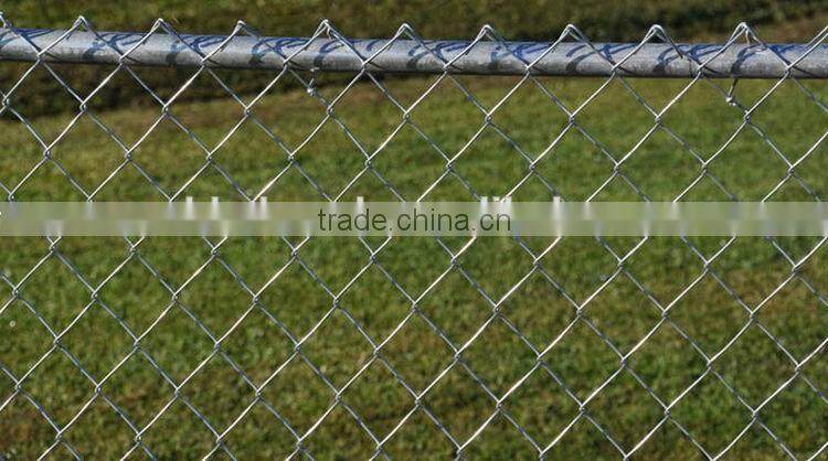 green color pvc coated chain link fence