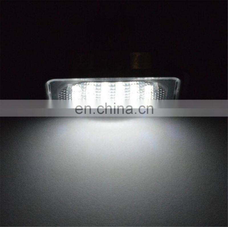 Carest 2pcs White Led License Plate Light For Mercedes Benz W203 Car Number Plate Lamp For Benz W203 4Door 2001-2007