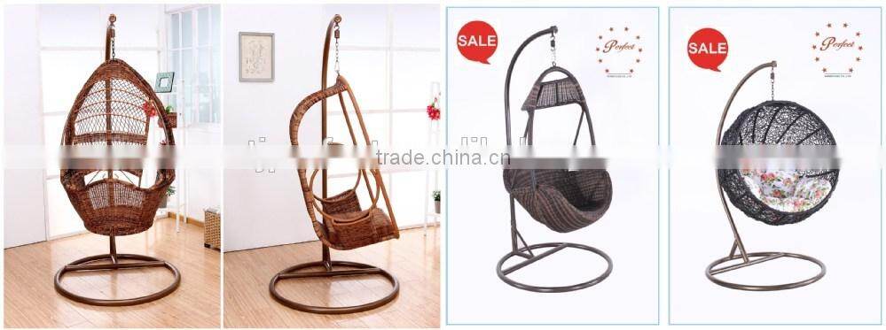 New trend PE rattan swing chair UV-resistant and waterproof wicker rattan chair PRC14831