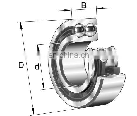 3307.BD.2Z.TVH Bearing Size 35x80x34.9 mm Double Row Angular Contact Ball Bearing 3307-BD-XL-2Z-TVH