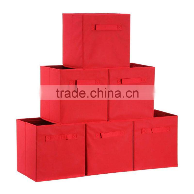 Non-woven Fabric Foldable Storage Folding Bin Cube Basket