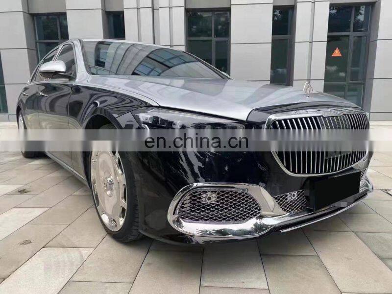 Runde New Arrival For 2021-2022 Mercedes-Benz S-Class W223 Upgrade Maybach Style Body Kit Front Bumper Grille Rear Bumper