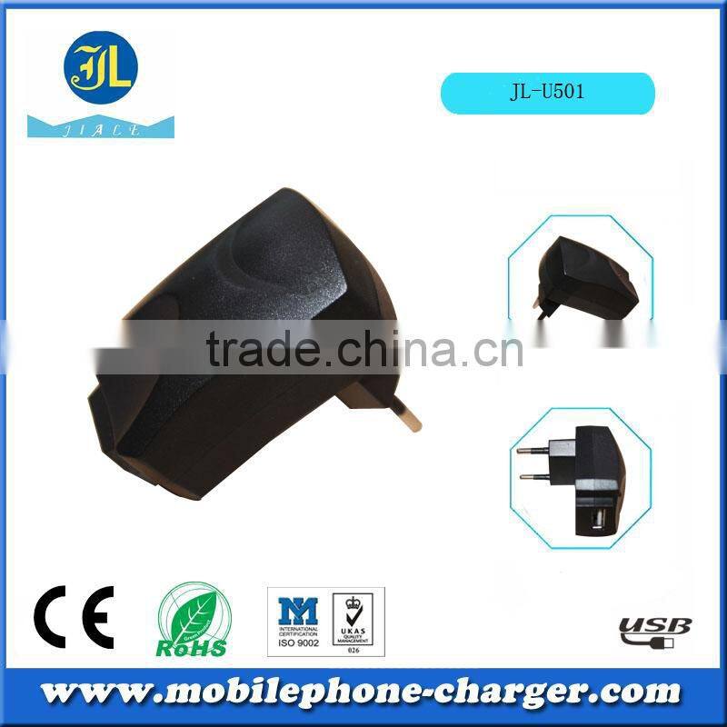 Universal USB Travel charger for all mobile phone top raw material wall charger