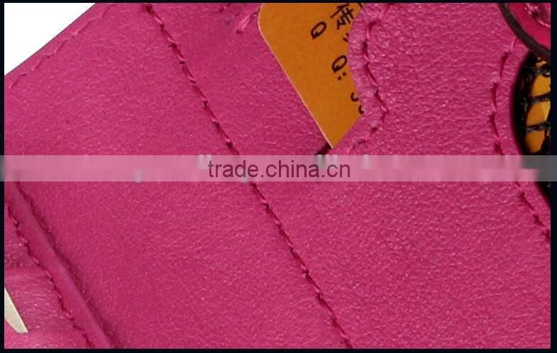 short style color rare python skin leather wallet smart multifunction card holder two folder purse for women