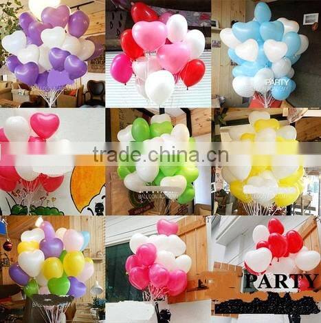 decorative heart shaped balloon latex made in China