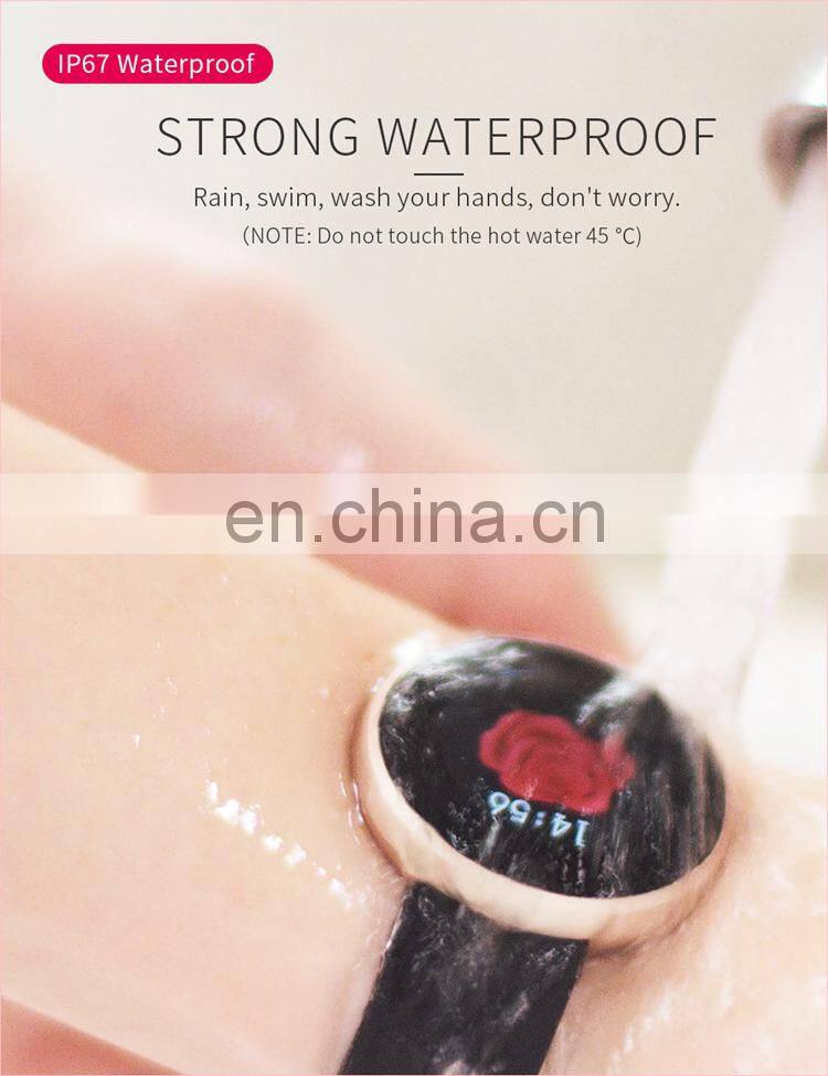 skmei b36 beautiful wrist smart for women sport watch heart rate