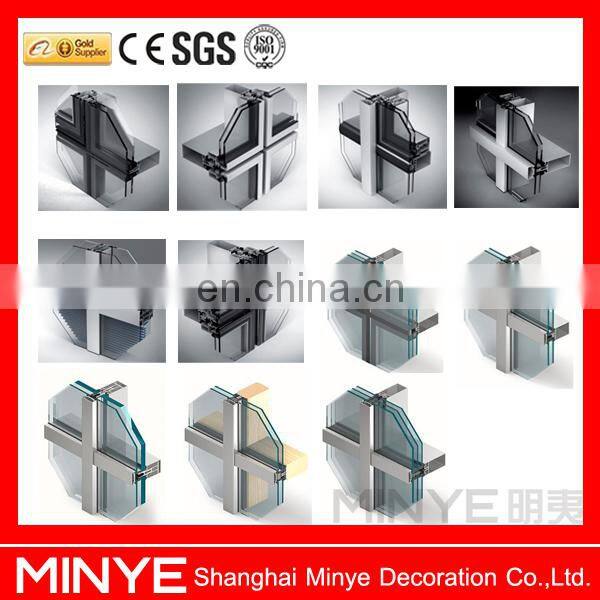 aluminum frame Dual-Layered Glass Facade Environmental Second Skin System