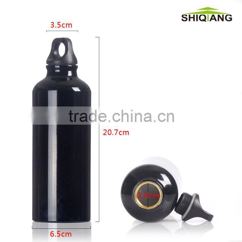 500ml Quality Product Aluminium Jar Drinking Sports Water Bottles With Carabiner