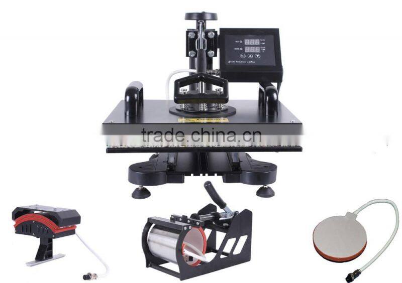 Wholesale Low price sublimation mug cap 4 in 1 combo heat press digital T Shirt printing machine