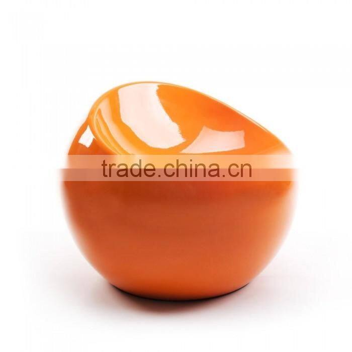 replica European style relaxing fiberglass material blue Eero apple round shape ball chair wholesale