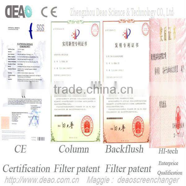 Quick changing extrusion screen changer
