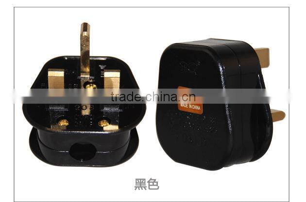 Saudi Arabia Electric Plug 3 Flat Pin Plug With FUSED SASO Approval
