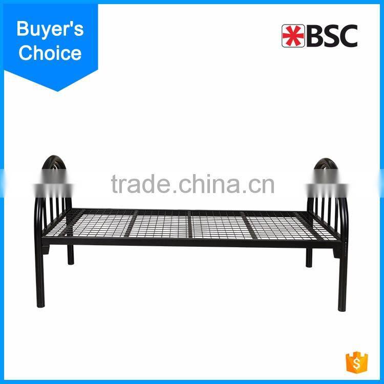 2016 stainless steel iron single bed for sale