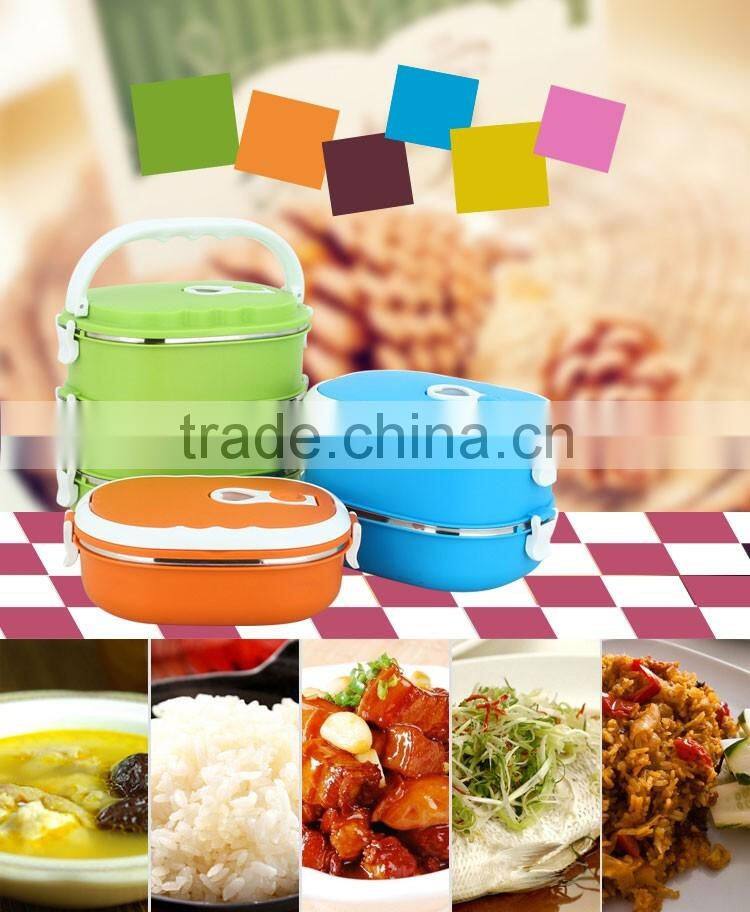 Kid Rectangular Insulated Stainless Steel Tiffin Lunch Box/ Thermos For Hot Food/Storage Box