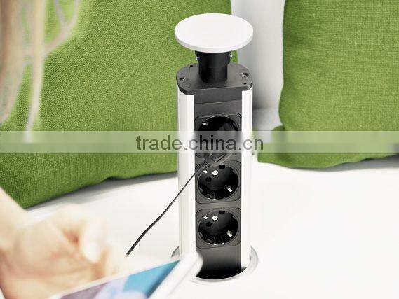 BW-K62 Kitchen/Table Hidden Pop Up Furniture Mounted Socket