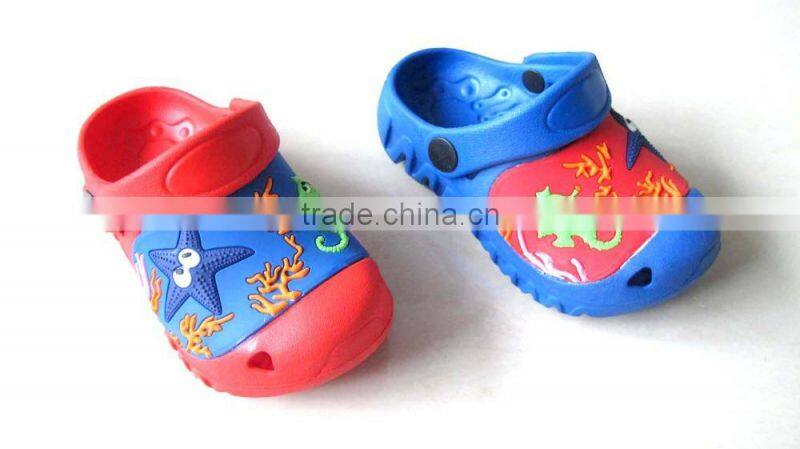 Cute cartoon patch garden clog for kids