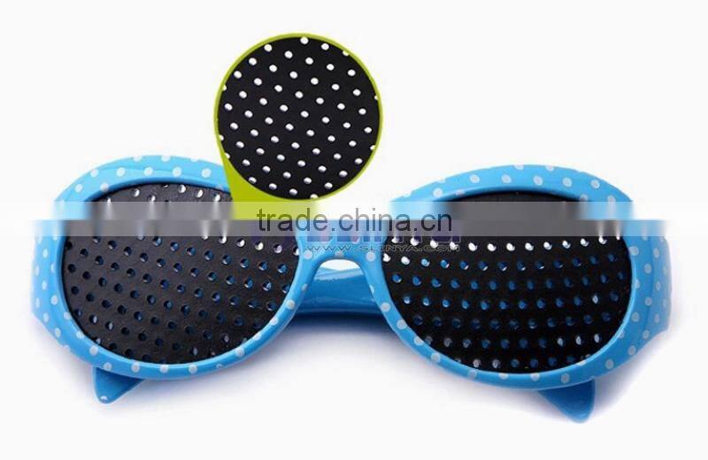 Children Black Eyesight Improvement Glasses Vision Care Exercise Eyewear Pinhole Glasses Training