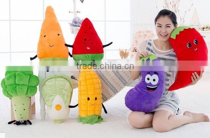 Plush greenstuff toy/ cheap vegetables/ soft lovely greenstuff toys