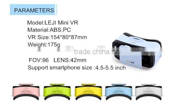 New Arrival!!2016 3d virtual reality glasses vr 3d glasses for smartphones vr box mini wholesale alibaba