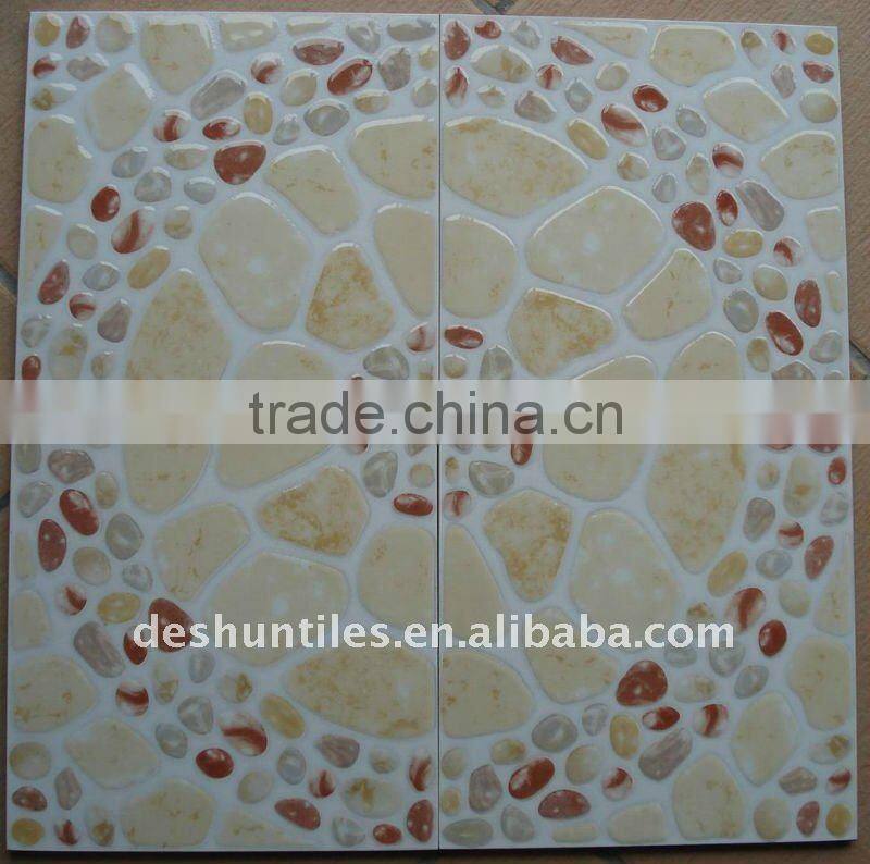 Glazed floor tiles