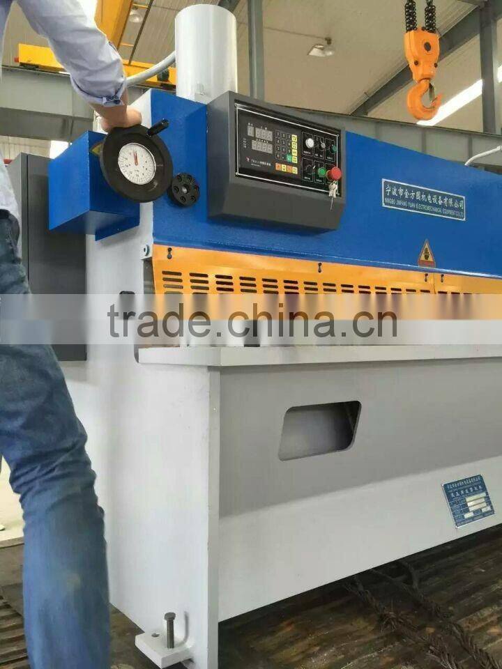 Good aftersale service cut sheet machine 12 feet copper plate shear machine
