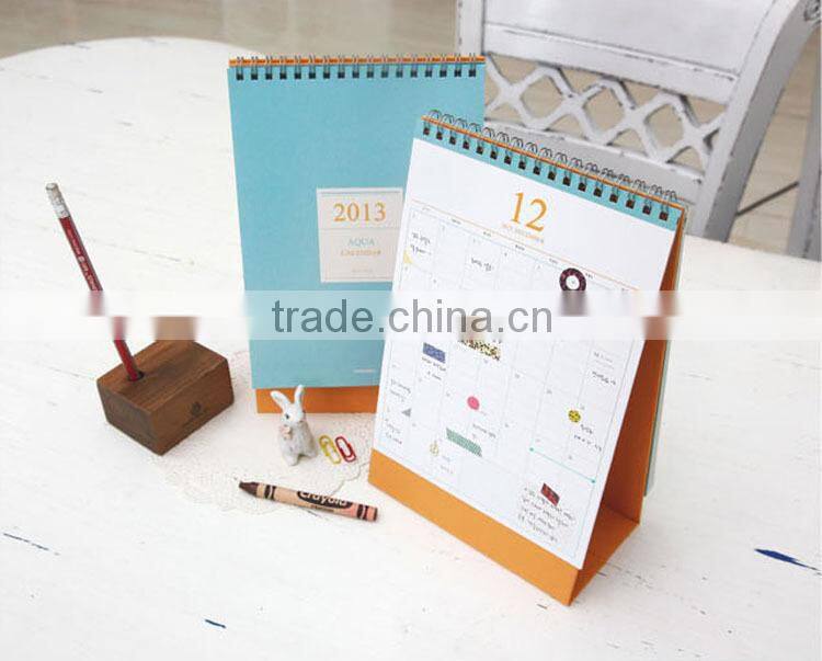 custom 2016 calendar with customer's logo desk calendar for promotion