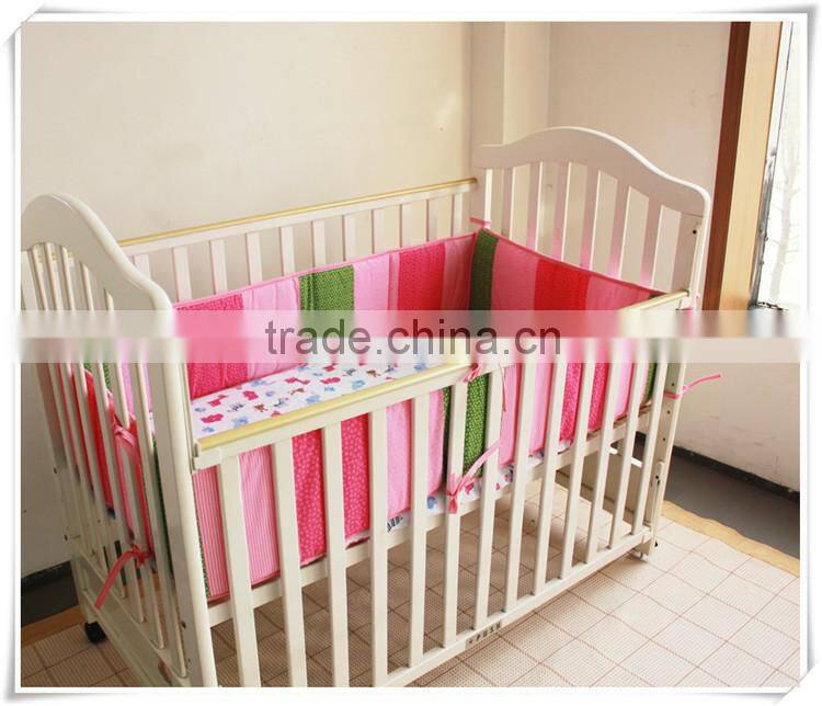 pink animals baby fitted bed skirt from professional manufacturer