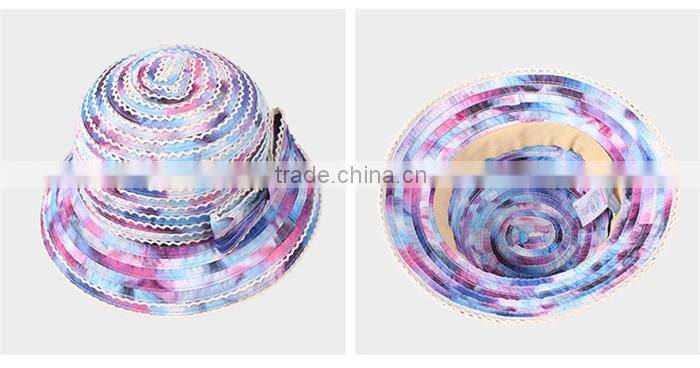Factory wholesale female colorful high quality straw hats