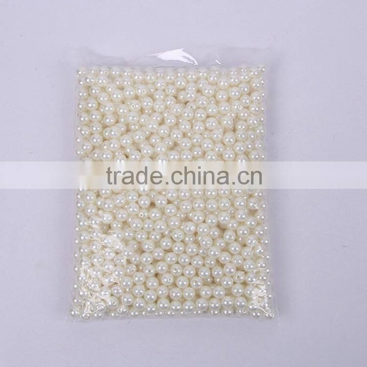 ABS pearls with hole plastic fake pearl beads