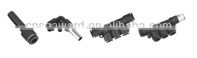 quick pneumatic connector plastic pneumatic fitting;push in fittings;one touch fittings;tube connector