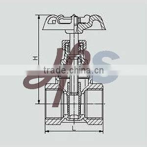 brass gate valve for water