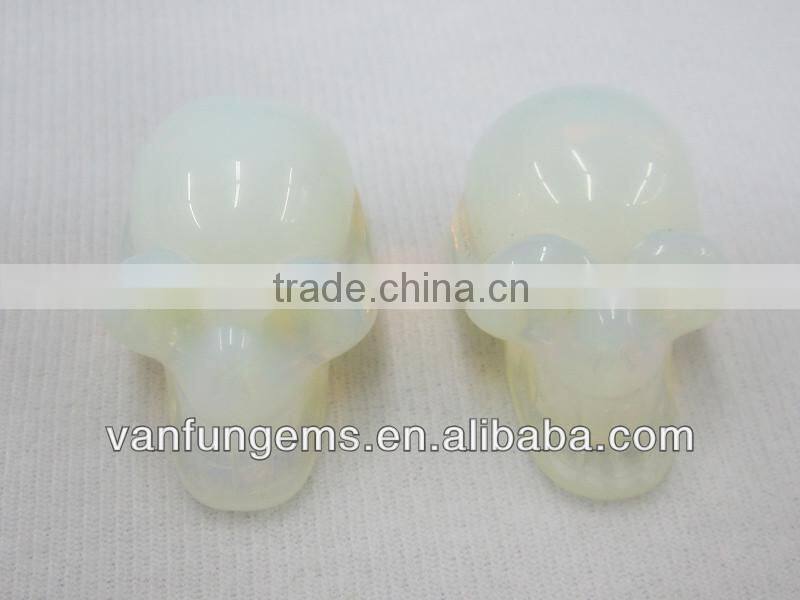 Wholesale Gemstone Synthetic Opal Carving Skull