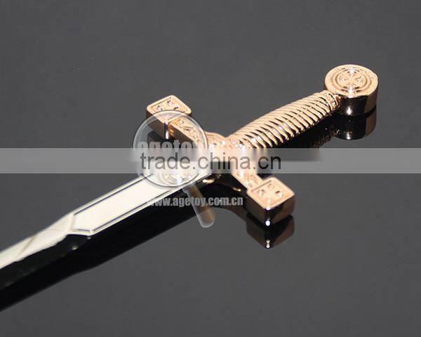 Sword Shape Customized Souvenirs Zinc Alloy Silver Color Metal Sword Letter Opener