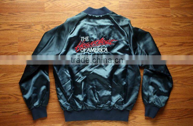 men drive bomber satin varsity jacket,custom man drive baseball jacket,custom made drive letterman satin jacket