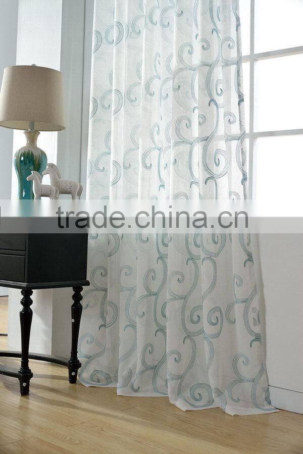 Excellent quality hot selling embroidery sheer fabric