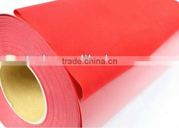 Heat transfer flock vinyl sticker for fabric black color