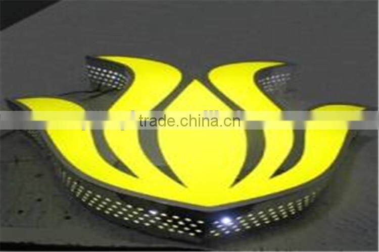 good visual punching holes lighting sign board for shops