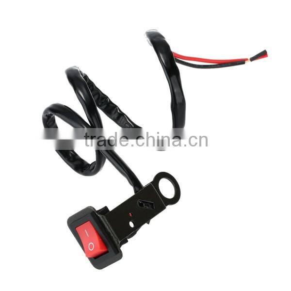 Universal Motorcycle Switch Electric Bike On/Off Power Control ATV Motorcycle Handlebar Switch button Light DIY Switch + Bracket