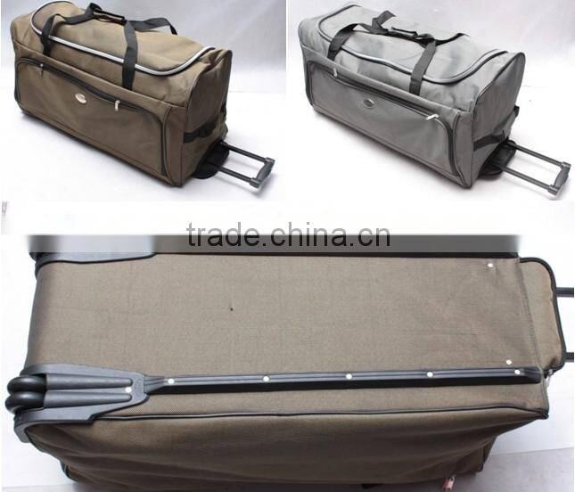 full PE board polyester trolley travel bag
