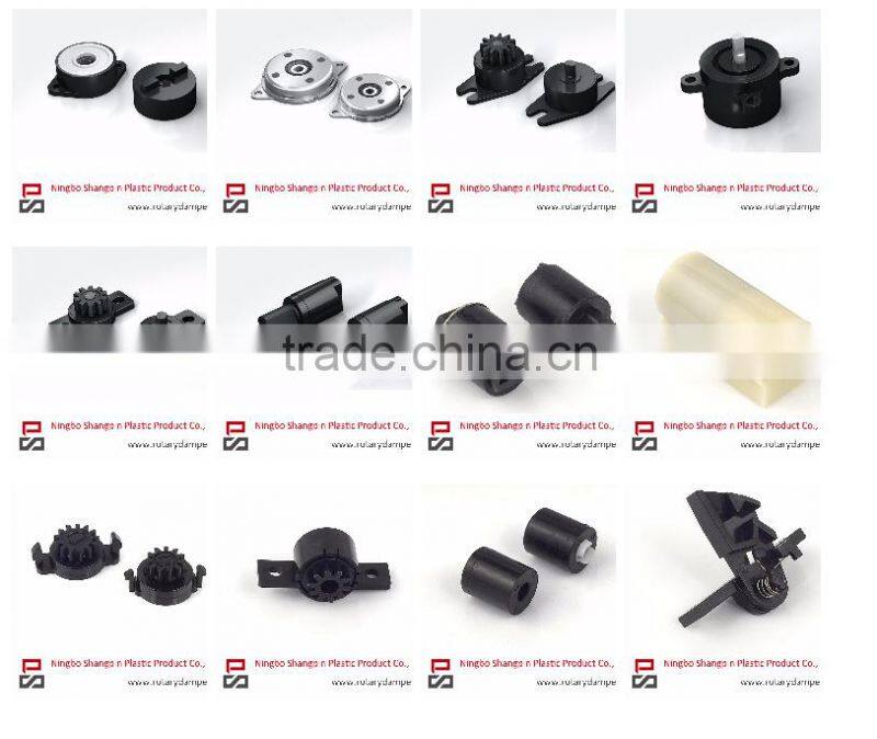 plastic soft close rotary damper for furniture and kitchenware