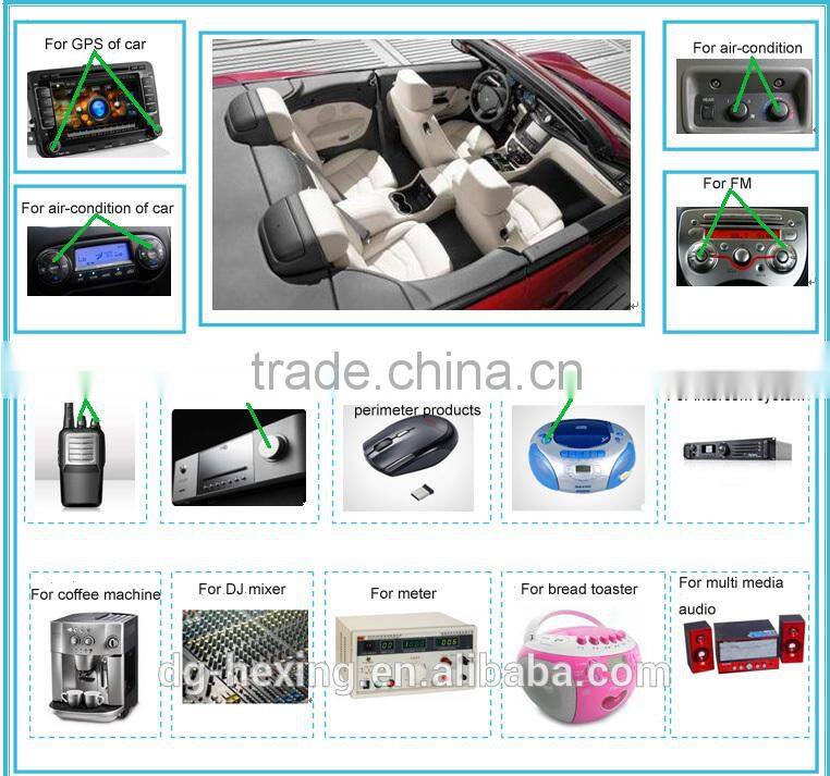 D shape plastic shaft rotary 4 position switch