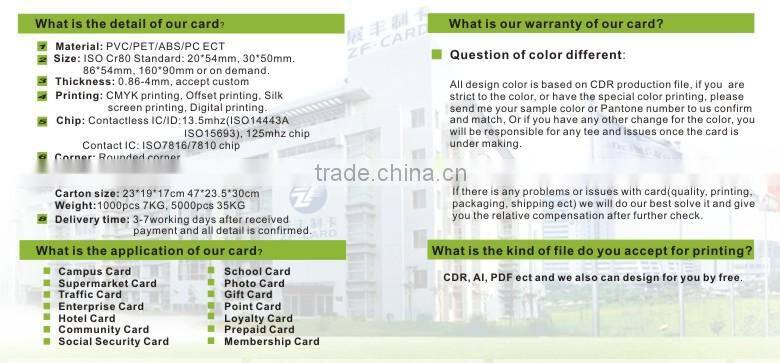 Hot sale custom design transparent plastic business cards