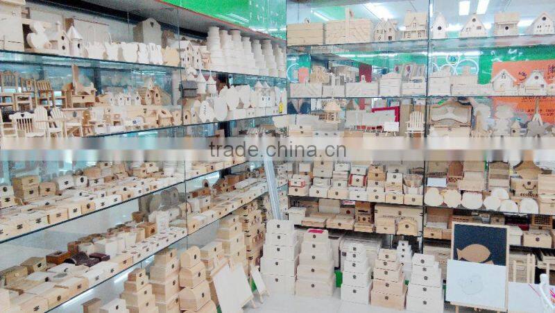 small wooden decorative house craft wooden gift wholesale paulownia