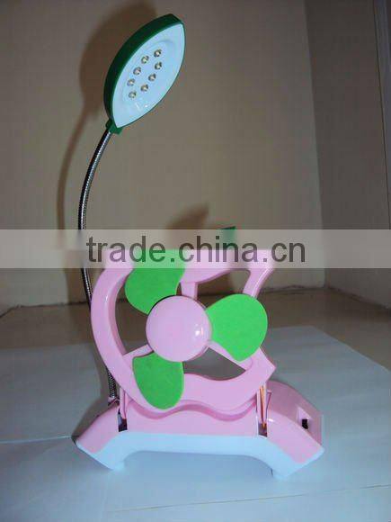 Multifunctional mini fan with light